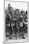 Prussian Soldiers on the March, Franco-Prussian War, September 1870-null-Mounted Giclee Print