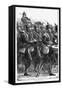 Prussian Soldiers on the March, Franco-Prussian War, September 1870-null-Framed Stretched Canvas