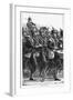 Prussian Soldiers on the March, Franco-Prussian War, September 1870-null-Framed Giclee Print