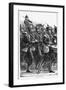 Prussian Soldiers on the March, Franco-Prussian War, September 1870-null-Framed Giclee Print