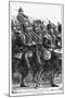 Prussian Soldiers on the March, Franco-Prussian War, September 1870-null-Mounted Giclee Print