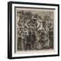 Prussian Soldiers Passing Through Berlin for the Front-null-Framed Giclee Print