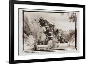 Pryamid and Palms, Guatemala-Theo Westenberger-Framed Photographic Print