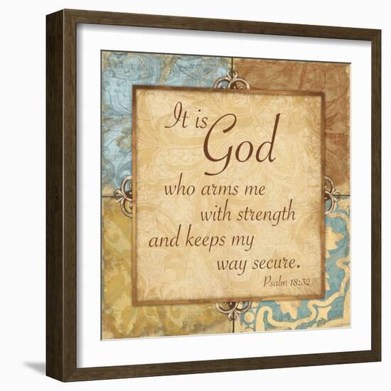 Psalm 18:32-Jace Grey-Framed Art Print