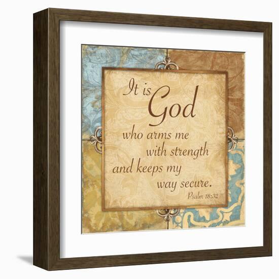 Psalm 18:32-Jace Grey-Framed Art Print