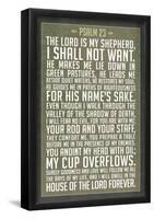 Psalm 23 Prayer Art Print Poster-null-Framed Poster