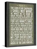 Psalm 23 Prayer Art Print Poster-null-Stretched Canvas