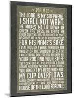 Psalm 23 Prayer Art Print Poster-null-Mounted Poster