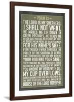 Psalm 23 Prayer-null-Framed Art Print