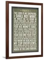 Psalm 23 Prayer-null-Framed Art Print