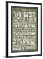Psalm 23 Prayer-null-Framed Art Print