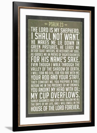 Psalm 23 Prayer-null-Framed Art Print