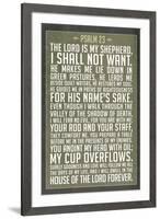 Psalm 23 Prayer-null-Framed Art Print