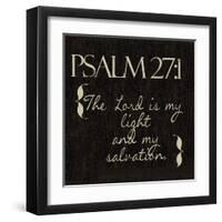 Psalm 27-1-Taylor Greene-Framed Art Print