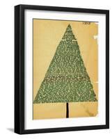 Psalm 95 Taking Form of Christmas Tree-null-Framed Giclee Print