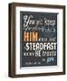 Psalm Saying II-null-Framed Premium Giclee Print