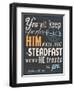 Psalm Saying II-null-Framed Premium Giclee Print