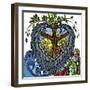 Psalms 91 4-Leslie Wing-Framed Giclee Print