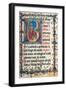 Psalter with holiday Hymns, illuminated manuscript, 15th c. Osservanza Basilica, Siena, Italy-null-Framed Art Print