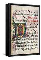 Psalter with holiday Hymns, illuminated manuscript, 15th c. Osservanza Basilica, Siena, Italy-null-Framed Stretched Canvas