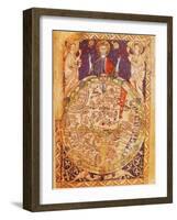 Psalter World Map-Science Source-Framed Giclee Print