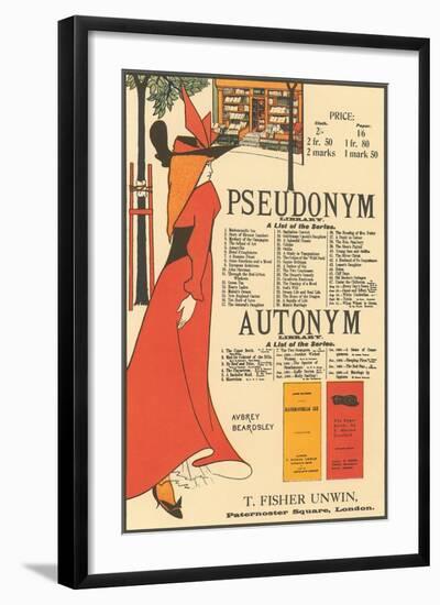 Pseudonym, Autonym-null-Framed Art Print