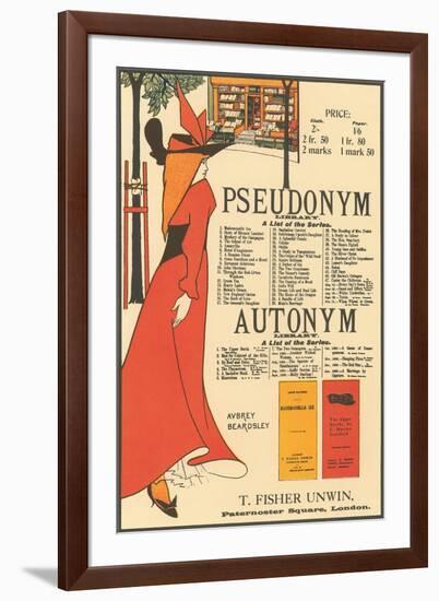 Pseudonym, Autonym-null-Framed Art Print