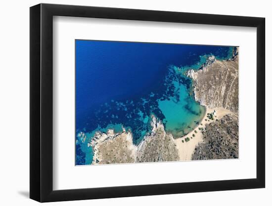 Psili Ammos Beach, Patmos, Greek Islands, Greece, Europe-Sakis Papadopoulos-Framed Photographic Print