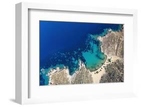 Psili Ammos Beach, Patmos, Greek Islands, Greece, Europe-Sakis Papadopoulos-Framed Photographic Print