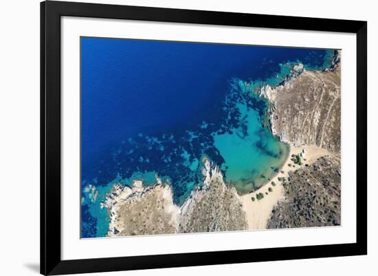 Psili Ammos Beach, Patmos, Greek Islands, Greece, Europe-Sakis Papadopoulos-Framed Photographic Print