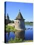 Pskov Kremlin from the Pskova River, Pskov, Pskov Region, Russia-Ivan Vdovin-Stretched Canvas