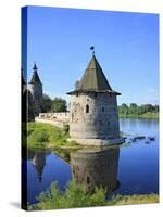 Pskov Kremlin from the Pskova River, Pskov, Pskov Region, Russia-Ivan Vdovin-Stretched Canvas