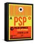 PSP Palm Springs Luggage Tag I-NaxArt-Framed Stretched Canvas