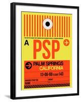 PSP Palm Springs Luggage Tag I-NaxArt-Framed Art Print