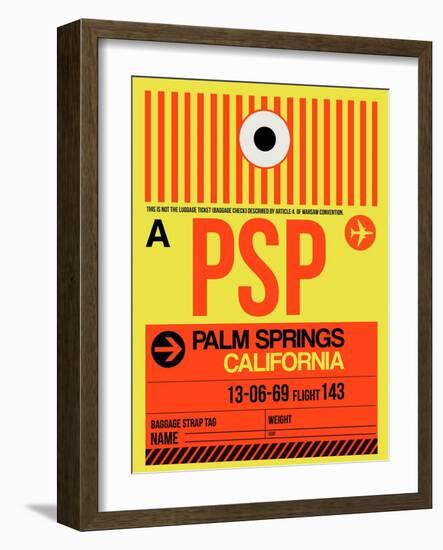 PSP Palm Springs Luggage Tag I-NaxArt-Framed Art Print