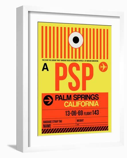 PSP Palm Springs Luggage Tag I-NaxArt-Framed Art Print