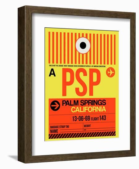 PSP Palm Springs Luggage Tag I-NaxArt-Framed Art Print