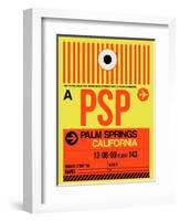 PSP Palm Springs Luggage Tag I-NaxArt-Framed Art Print