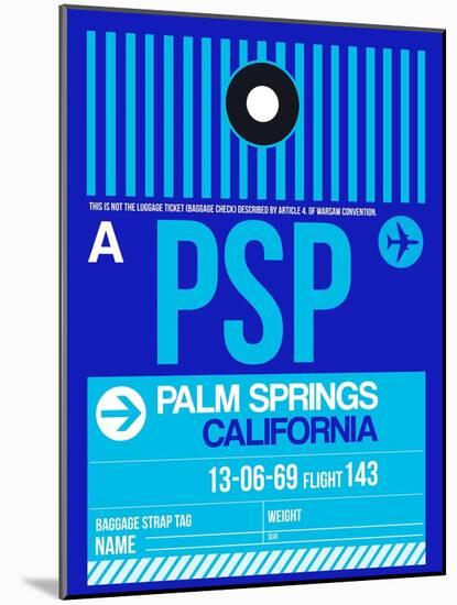 PSP Palm Springs Luggage Tag II-NaxArt-Mounted Art Print