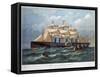 Pss 'Great Eastern on the Ocean, 1858-Edwin Weedon-Framed Stretched Canvas