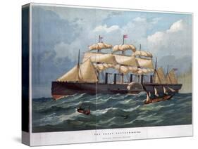 Pss 'Great Eastern on the Ocean, 1858-Edwin Weedon-Stretched Canvas