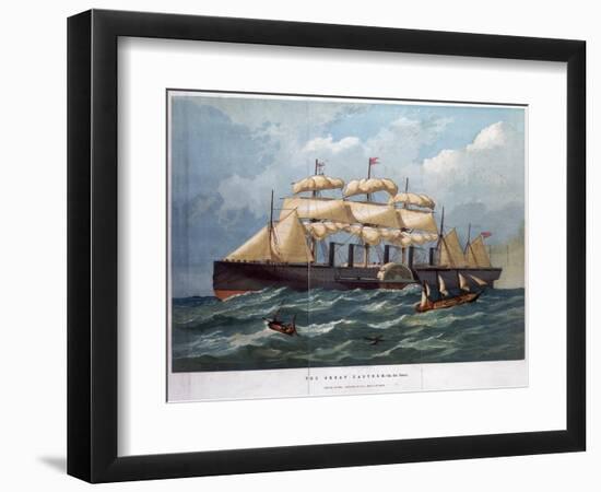 Pss 'Great Eastern on the Ocean, 1858-Edwin Weedon-Framed Giclee Print