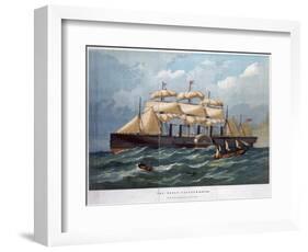 Pss 'Great Eastern on the Ocean, 1858-Edwin Weedon-Framed Giclee Print