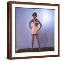 Psychadelic Mini Dress-null-Framed Photographic Print