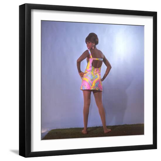 Psychadelic Mini Dress--Framed Photographic Print