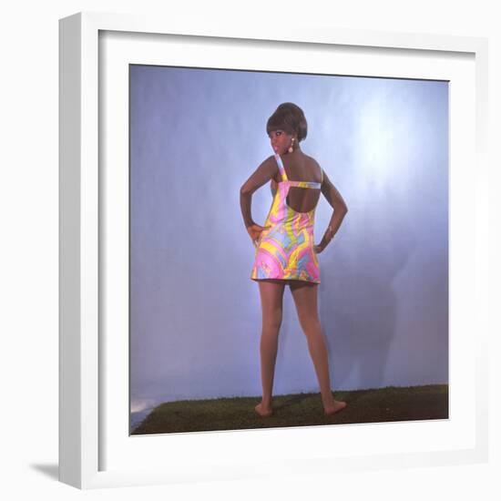 Psychadelic Mini Dress-null-Framed Photographic Print