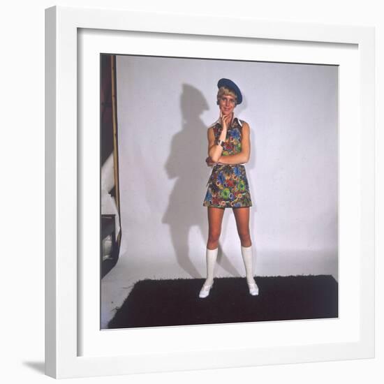 Psychadelic Mini Dress-null-Framed Photographic Print