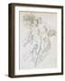 Psyche and Cupid, C1820-1857-Achille Deveria-Framed Giclee Print