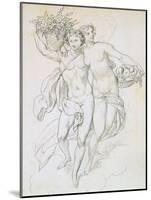 Psyche and Cupid, C1820-1857-Achille Deveria-Mounted Giclee Print