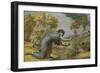 Psyche at the Stream-Edward Calvert-Framed Giclee Print